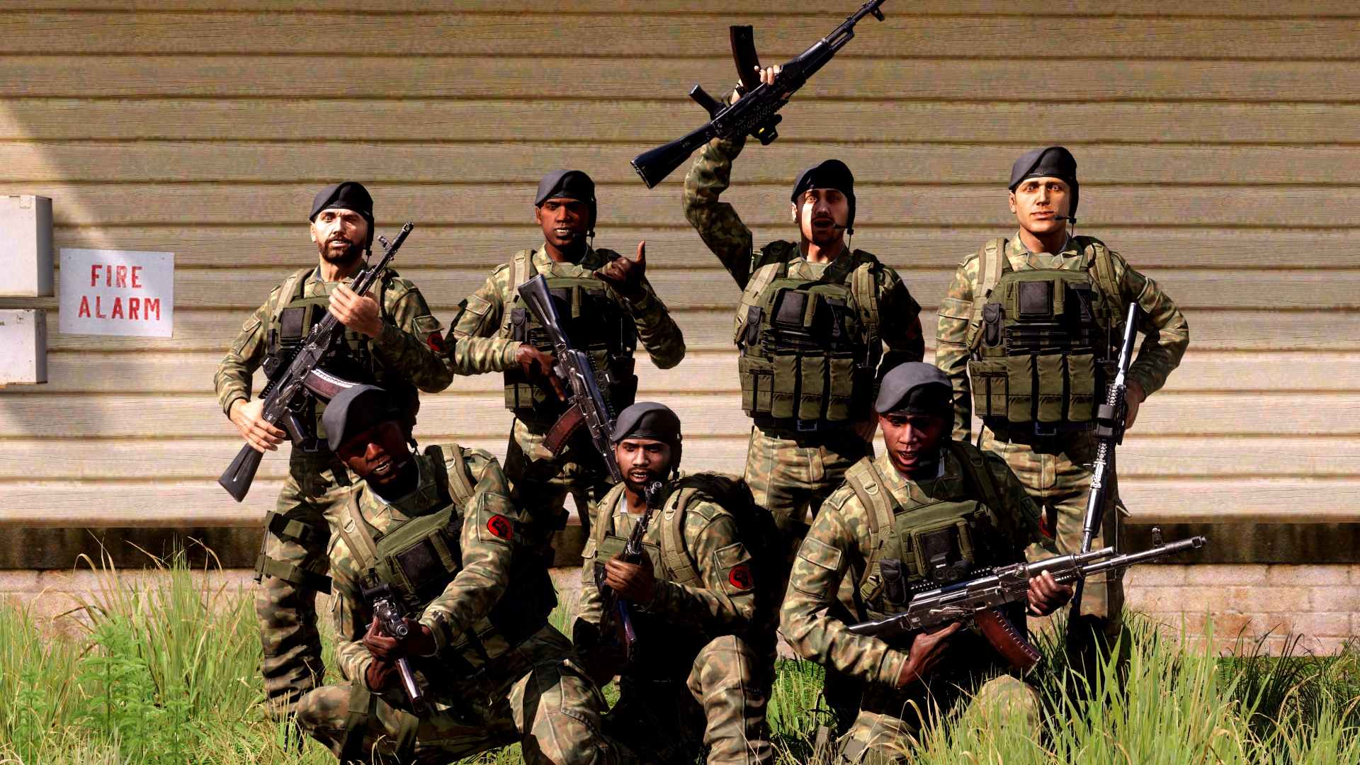 Sgt. Juan Alvarez (back left) with his squad
